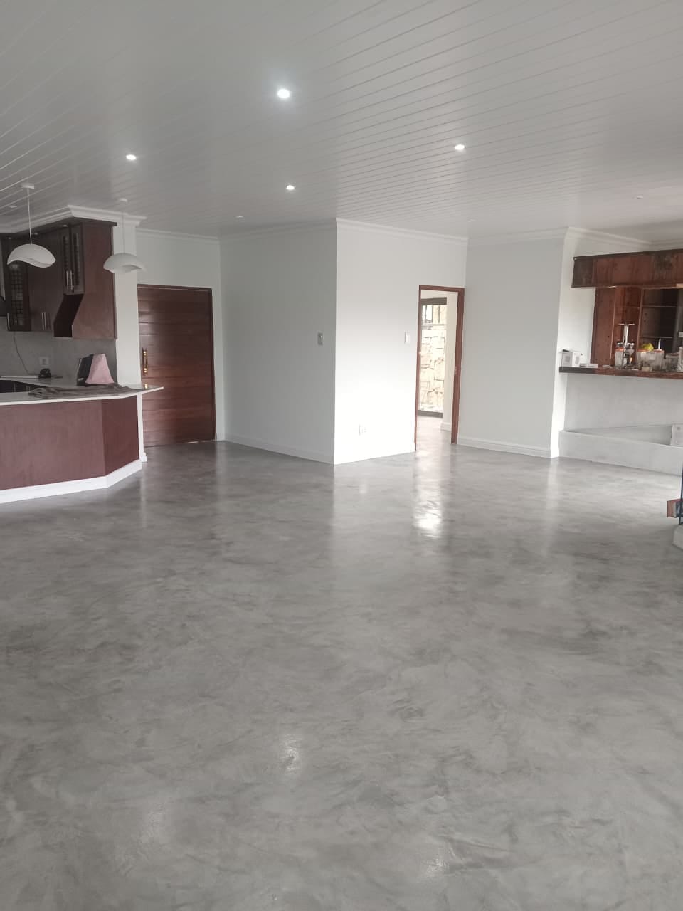 Project photo showing a finished floor in an open-plan room