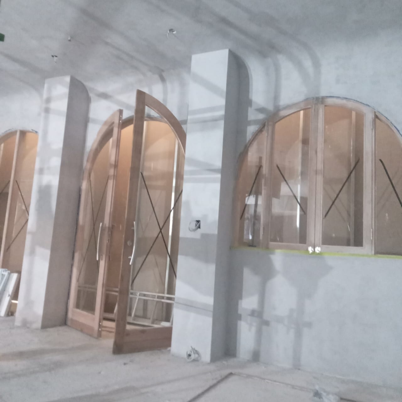 Site photo showing a room before the floor and wall finishes are applied